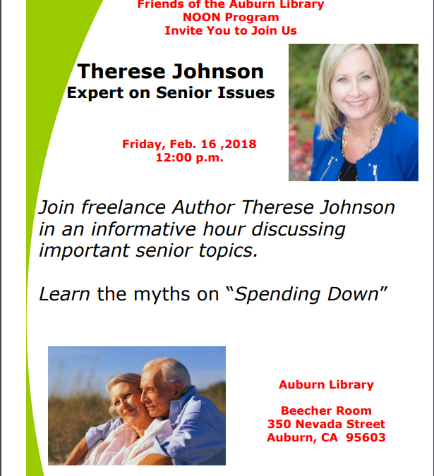 Therese to Speak at Auburn Public Library